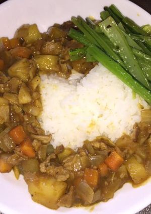 なんとなくドライっぽいカレーできたよ-レシピのメイン写真