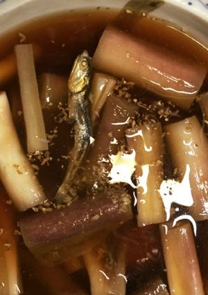 芋茎の煮浸し(だし雑魚)-レシピのメイン写真