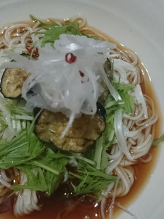 揚げ茄子のおろしそうめん-レシピのメイン写真