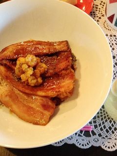 ベーコンとロブスターの蒲焼丼♡お茶漬け風-レシピのメイン写真