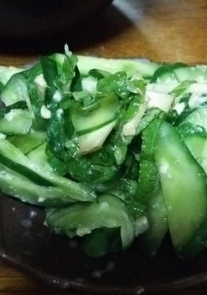 キュウリの洋風酢麦味噌和え-レシピのメイン写真
