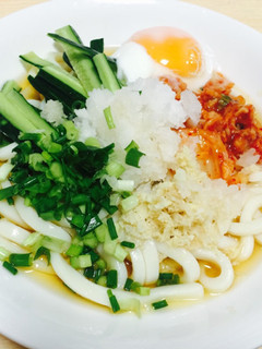 さっぱり!きゅうりとキムチの冷やうどん♡-レシピのメイン写真