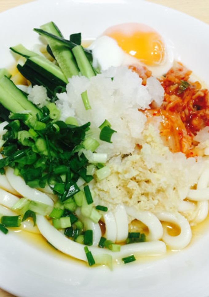 さっぱり！きゅうりとキムチの冷やうどん♡-レシピのメイン写真