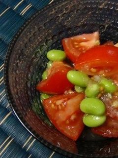 トマトと「冷凍のままの枝豆」のサラダ-レシピのメイン写真