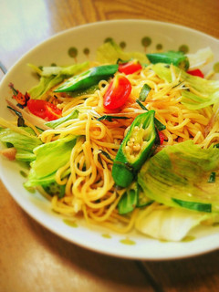 薬味香る!夏野菜の塩焼きそば-レシピのメイン写真