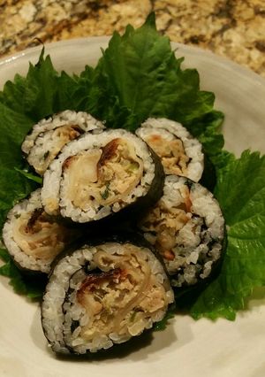 シソ餃子海苔巻 ダブル巻きで 食べて!-レシピのメイン写真