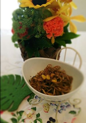 切り干し大根とベーコンとコーンの炒め物-レシピのメイン写真