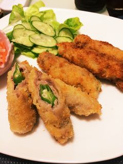 オクラ肉巻きフライ-レシピのメイン写真