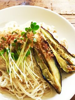 焼きなすぶっかけ素麺-レシピのメイン写真