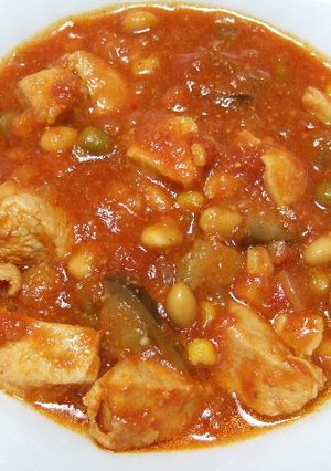 野菜たっぷり鶏肉のトマトチリソース煮込み-レシピのメイン写真
