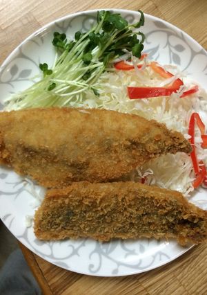 鯵、ササミ、玉ネギのフライ(-❛∀❛)-レシピのメイン写真