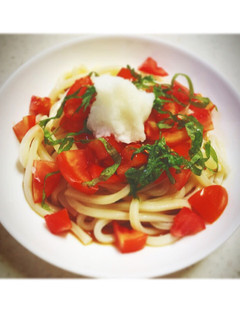 冷やしトマトうどん-レシピのメイン写真