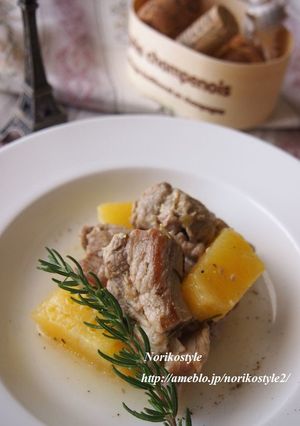 豚肉とパイナップルのローズマリー煮-レシピのメイン写真