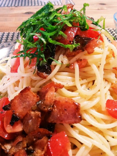 カリカリベーコンとトマトの冷製パスタ-レシピのメイン写真