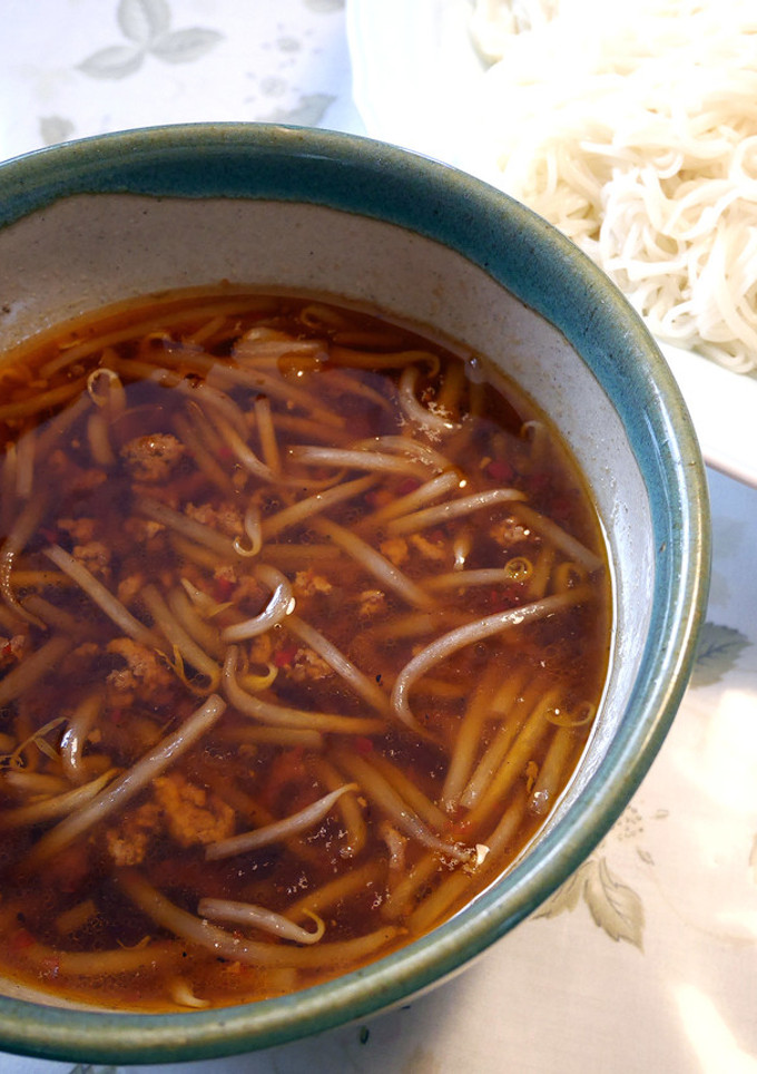 めんつゆで食べる♪ジャージャーそうめん☆-レシピのメイン写真