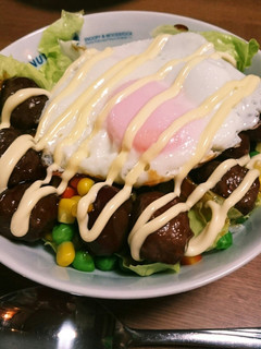 ロコモコみたいなミートボール丼-レシピのメイン写真