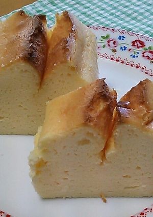 パウンド型でスフレチーズケーキ-レシピのメイン写真