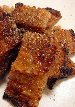 カリカリッ♪鰻？鶏皮風こんにゃくの蒲焼き-レシピのメイン写真