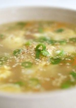 大豆の玉子スープ-レシピのメイン写真