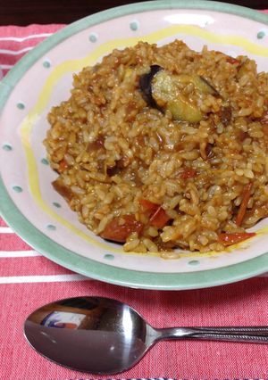 余りカレーで☆なすとトマトのドライカレー-レシピのメイン写真