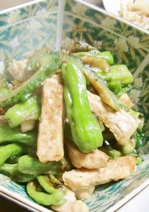 ししとう・ゴーヤ・豚肉の夏らしいソテー♪-レシピのメイン写真