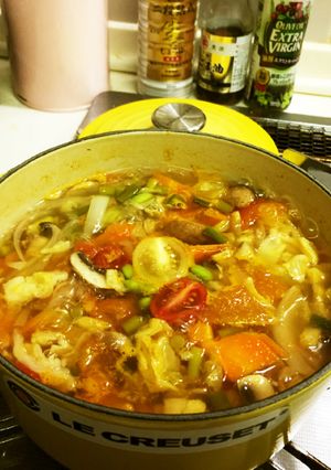夏野菜たっぷりスープ♫-レシピのメイン写真
