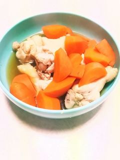 人参手羽元の煮物-レシピのメイン写真