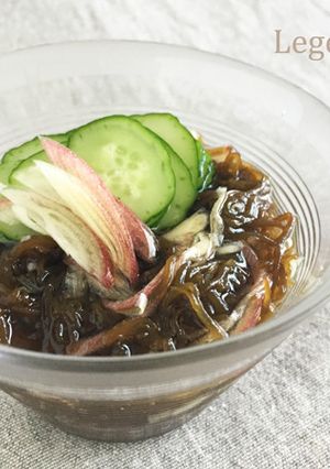 定番♪もずく酢☆きゅうりとみょうが添え-レシピのメイン写真