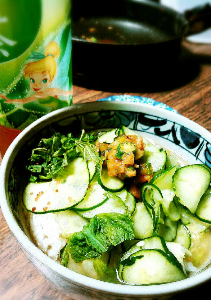 お茶と夏野菜の冷汁-レシピのメイン写真