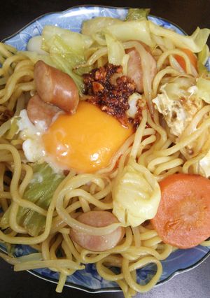 マルちゃん焼そばカレー味の美味しい食べ方-レシピのメイン写真