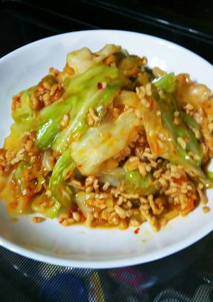 ランチや晩御飯に❗麻婆キャベツ-レシピのメイン写真