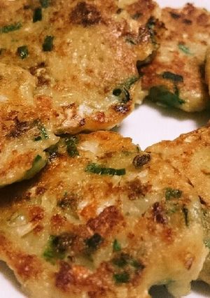 余った餃子の具でチヂミ風-レシピのメイン写真