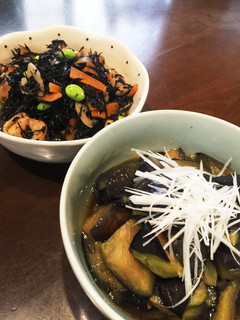☆簡単☆煮物2種(①なす&②ひじき)-レシピのメイン写真