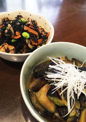 ☆簡単☆煮物2種(①なす&②ひじき)-レシピのメイン写真