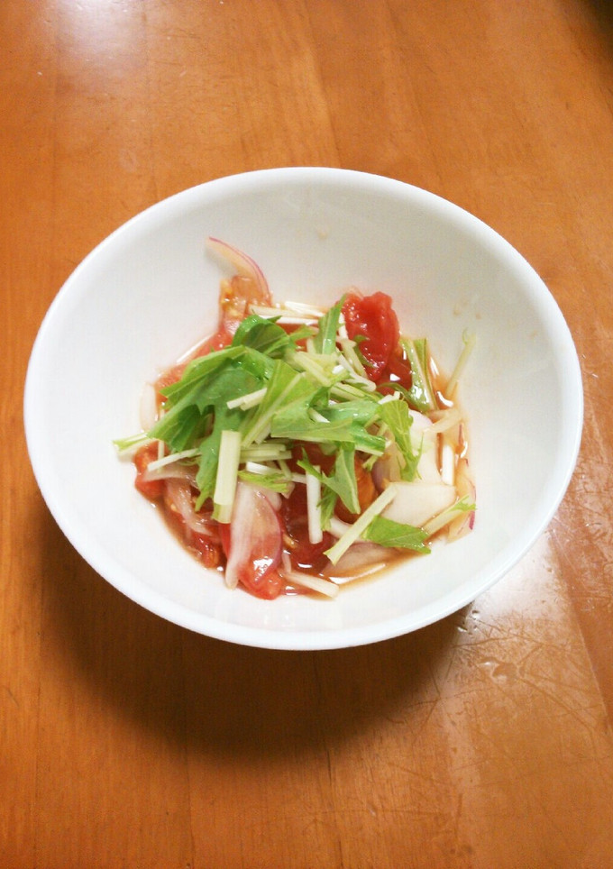 トマトと玉ねぎの酢醤油和え-レシピのメイン写真