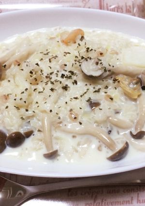 シーフードときのこのミルクリゾット-レシピのメイン写真