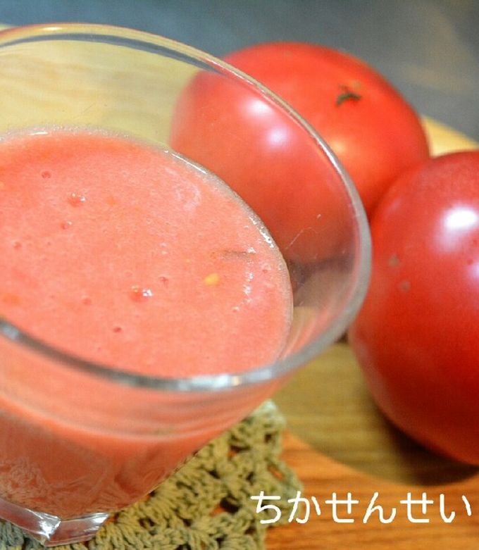 材料2つ!簡単手作り生トマトジュース^^-レシピのメイン写真