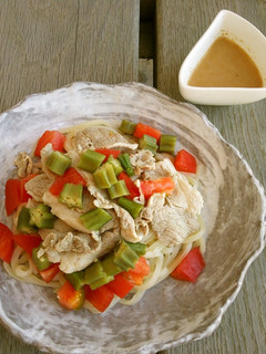 さっぱり☆豚肉とオクラの簡単冷やしうどん-レシピのメイン写真