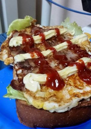 とん平焼きレボリューショントースト!-レシピのメイン写真