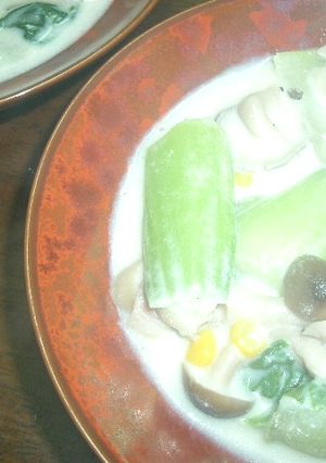 チンゲン菜のスキムミルク煮-レシピのメイン写真