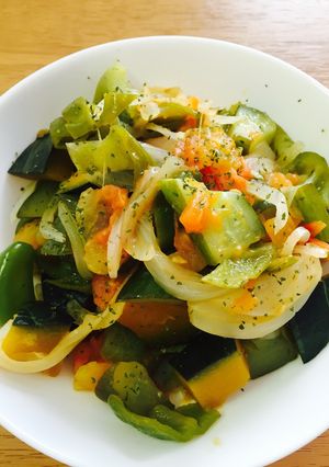 夏野菜の恵みに感謝 トマト煮-レシピのメイン写真