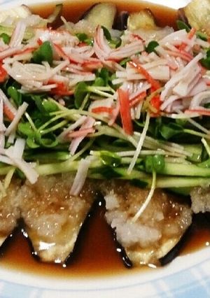 暑い夏にサッパリ 茄子のおろしポン酢-レシピのメイン写真