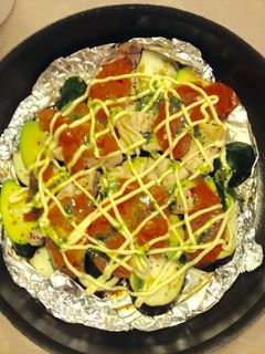夏野菜とチキンの蒸焼き-レシピのメイン写真