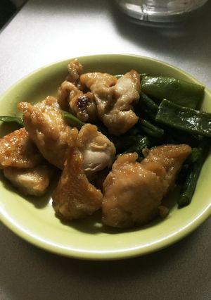 鶏胸肉といんげんのオイスターソース炒め-レシピのメイン写真