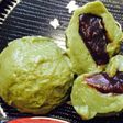 わらび餅で抹茶の水まんじゅう☆