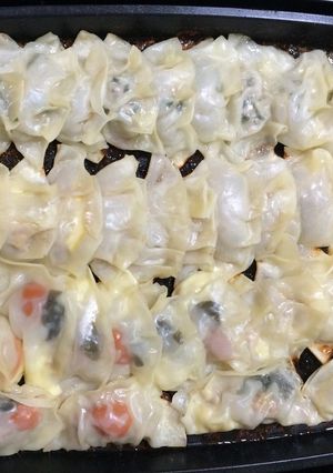 ホットプレートで中身いろいろ餃子パーティ-レシピのメイン写真