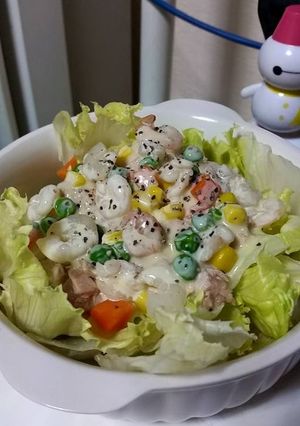 ハニーマヨソースの小エビのミックスサラダ-レシピのメイン写真