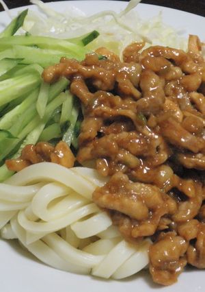 簡単！うどんでジャージャー麺-レシピのメイン写真