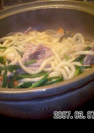 酒うどん-レシピのメイン写真