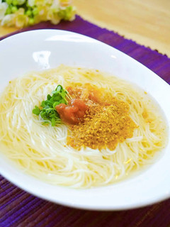 簡単さっぱり♡冷し白だし梅胡麻そうめん♪-レシピのメイン写真